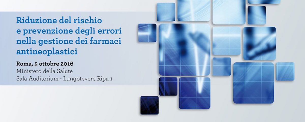 locandina di obiettivo zero per la riduzione rischio dei farmaci antineoplastici